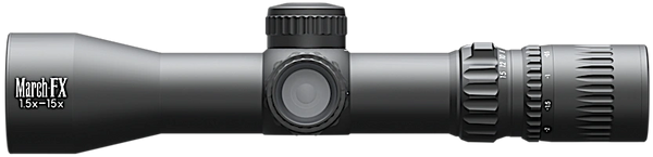 March-FX 1.5-15x42mm MIL • DUAL RETICLE • CAPPED TURRETS • ILLUMINATED