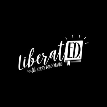 Logo for the LiberatED with Kerry  McDonald Podcast