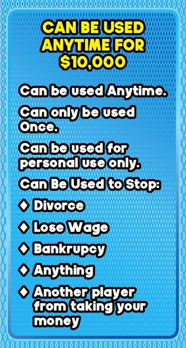 Photo of the Strike It Rich board game Forgive Card back of card.