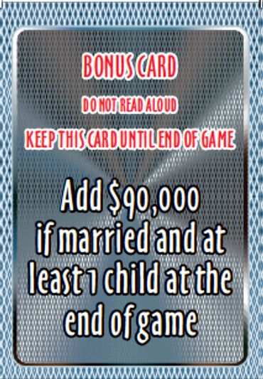 Photo of the Strike It Rich board game Draw Card example 2.