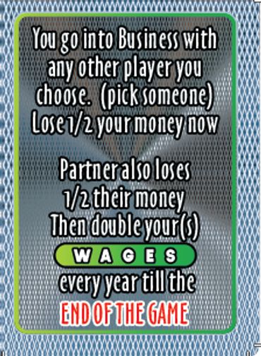 Photo of the Strike It Rich board game Draw Card example 3.