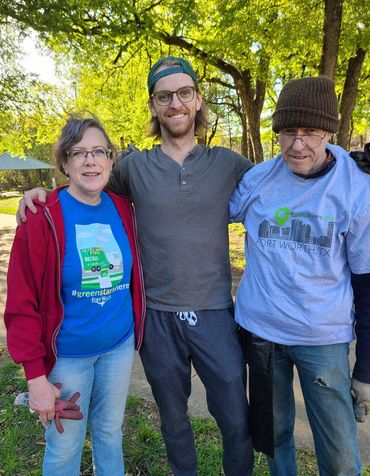 Terri Bailey, Zach Purnell, Ross Stephens at Smith-Wilemon Park