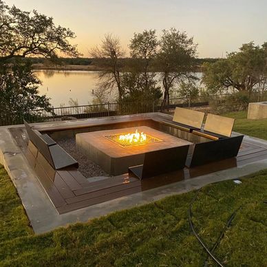 outdoor firepit project