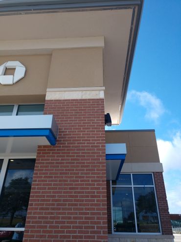 Bricks and stone were perfectly laid on the exterior wall.