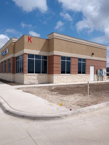 Bricks and stone were perfectly laid on the exterior wall.