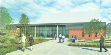 Wide open concrete sidewalk.