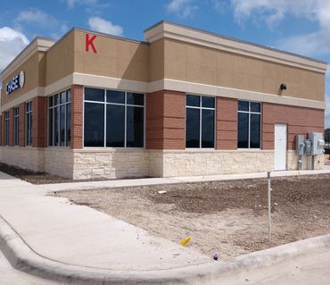 Bricks and stone were perfectly laid on the exterior wall.