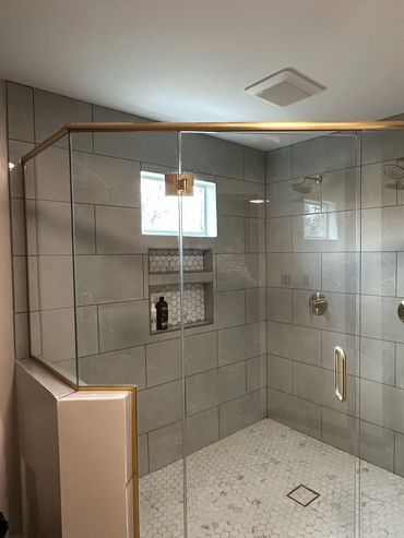 Shower renovation.