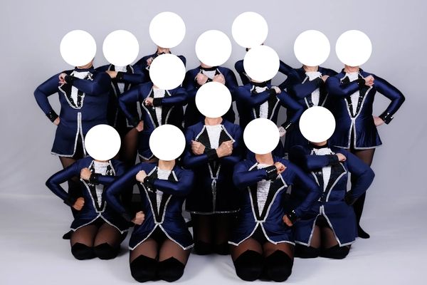 Master -  Navy Blue Lycra Pirate
Set of 14
Size Ladies 8 to Ladies 20.
Worn over black leotard (not