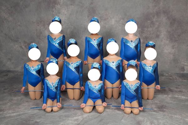 Tinies -  Blue Checkers Tinies 
Set of 10
Tinies