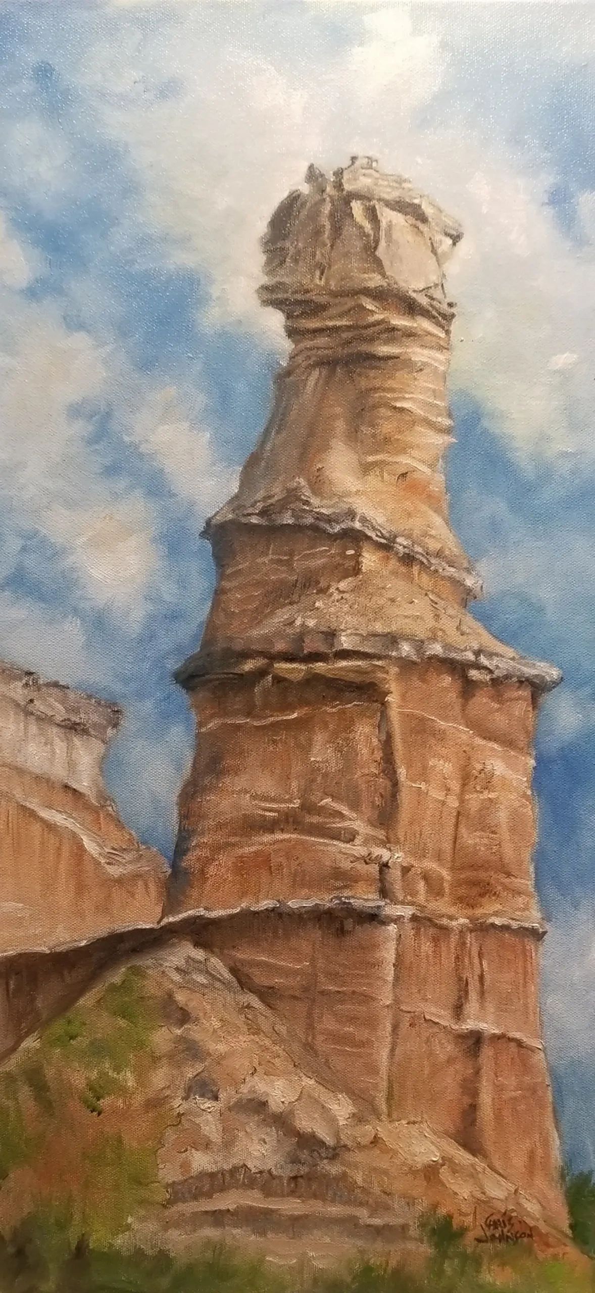 The lighthouse. Oil, 12x24