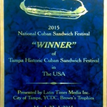 Latin Times National Cuban Sandwich Festival Winner