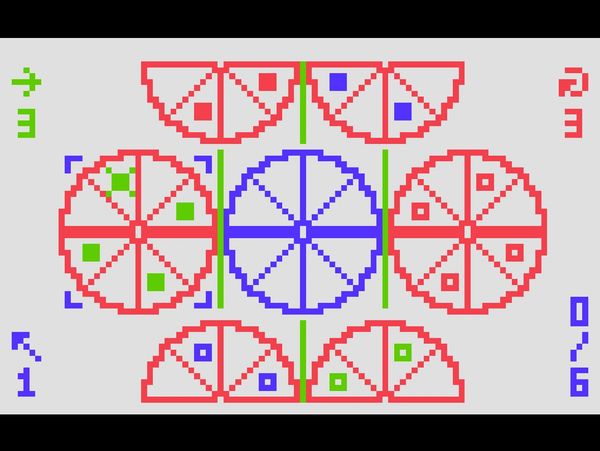 Channel F™ Skalboarga™ The Game ROM File First Game Screen