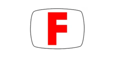 F in TV Logo