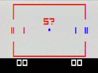 Channel F™ Hockey Video Game Screenshot