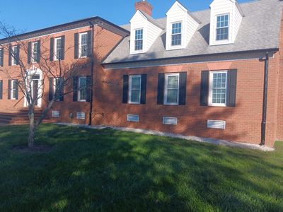 Black Gutter and Downspouts Install Richmond VA