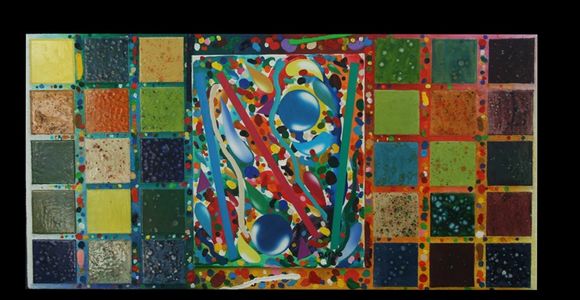 Quanta:"Spectral Entrainment" A, MM, Ceramic Collage