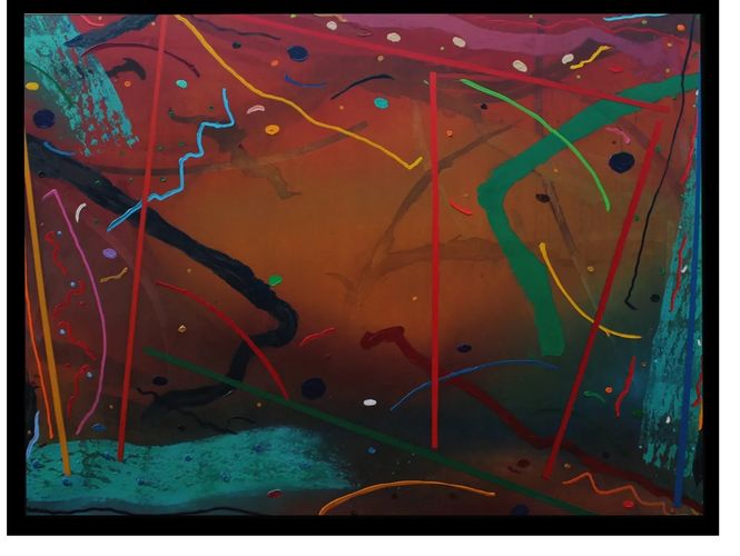 " Quanta:"Afro - Celt Bio - Sonics" A, MM, Canvas 84" x 108" 2020