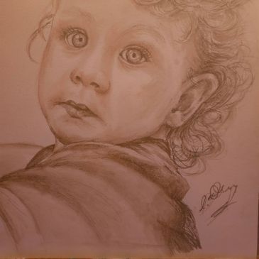 Pastel pencil drawing of my beautiful grandson.