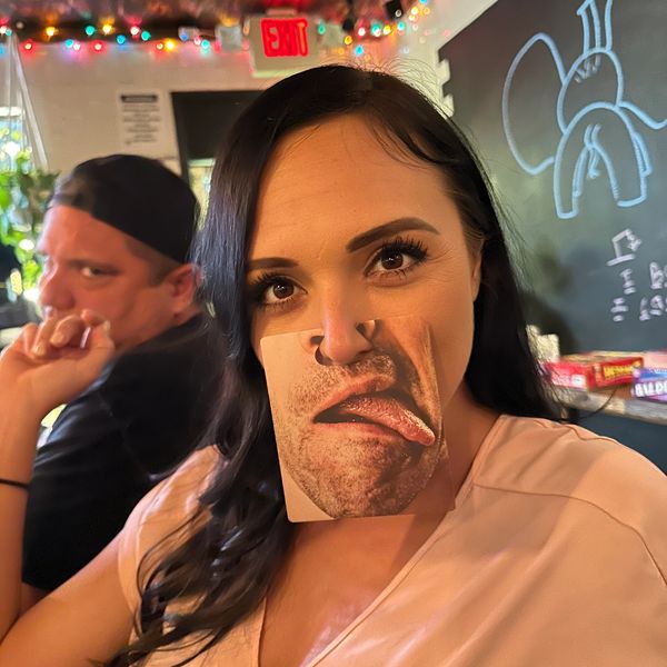 One of our regulars playing with cards