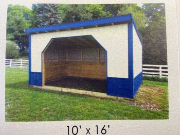 10x16 Livestock shelter