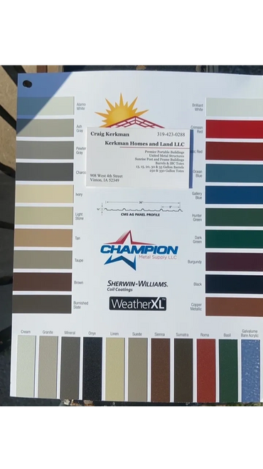 Available Color Selections