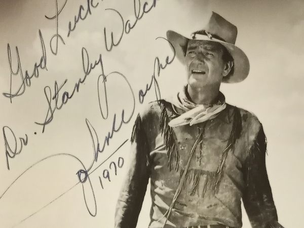 Motor city Estate sales Detroit Michigan Authentic Autograph John Wayne