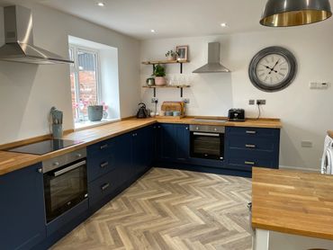 Fully equipped kitchen perfect for your private hire accommodation booking.