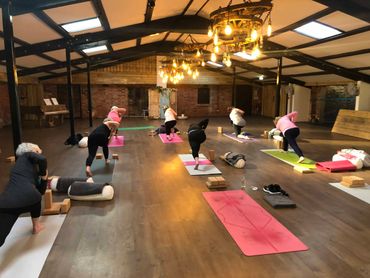 Yoga barn available for larger yoga classes