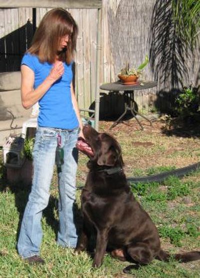 Doggie manners with dog trainer Lorraine J Smith, Heel 2 Heal Dog Training West Palm Beach Florida