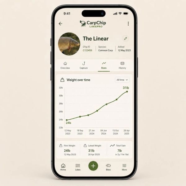 CarpChip Lake Tracker Digital Angling for Carp Lake Owners