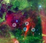 Rosette nebula in the constellation Mooceros