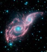 Cosmic ball - Two merging galaxies
