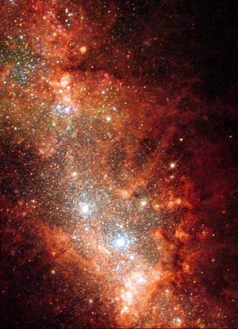Galaxy NGC 1569 - Shining gems of beauty