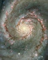 Whirlpool Galaxy  with young and energetic stars