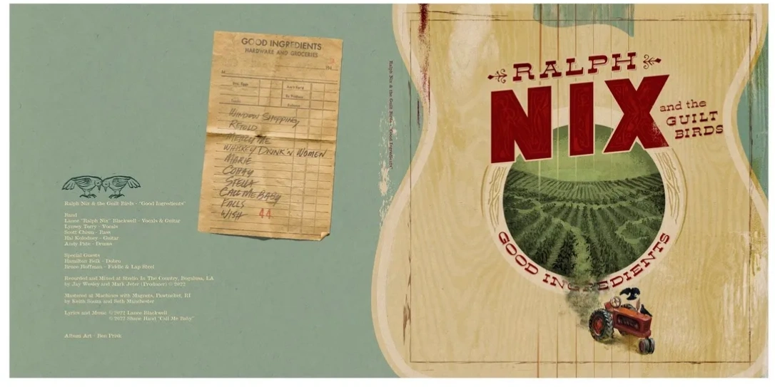 Album Jacket for Ralph Nix & The Guilt Birds - "Good Ingredients" 