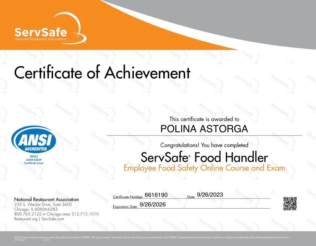 certificate of achievement
