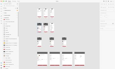 Ecommerce XD prototypes.