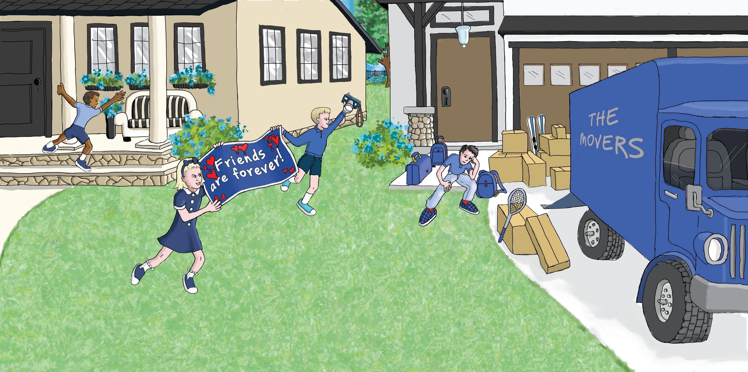 Title: Comfort. © 2025. © 2025 Illustration for children's picture book by Laura Brazeau.