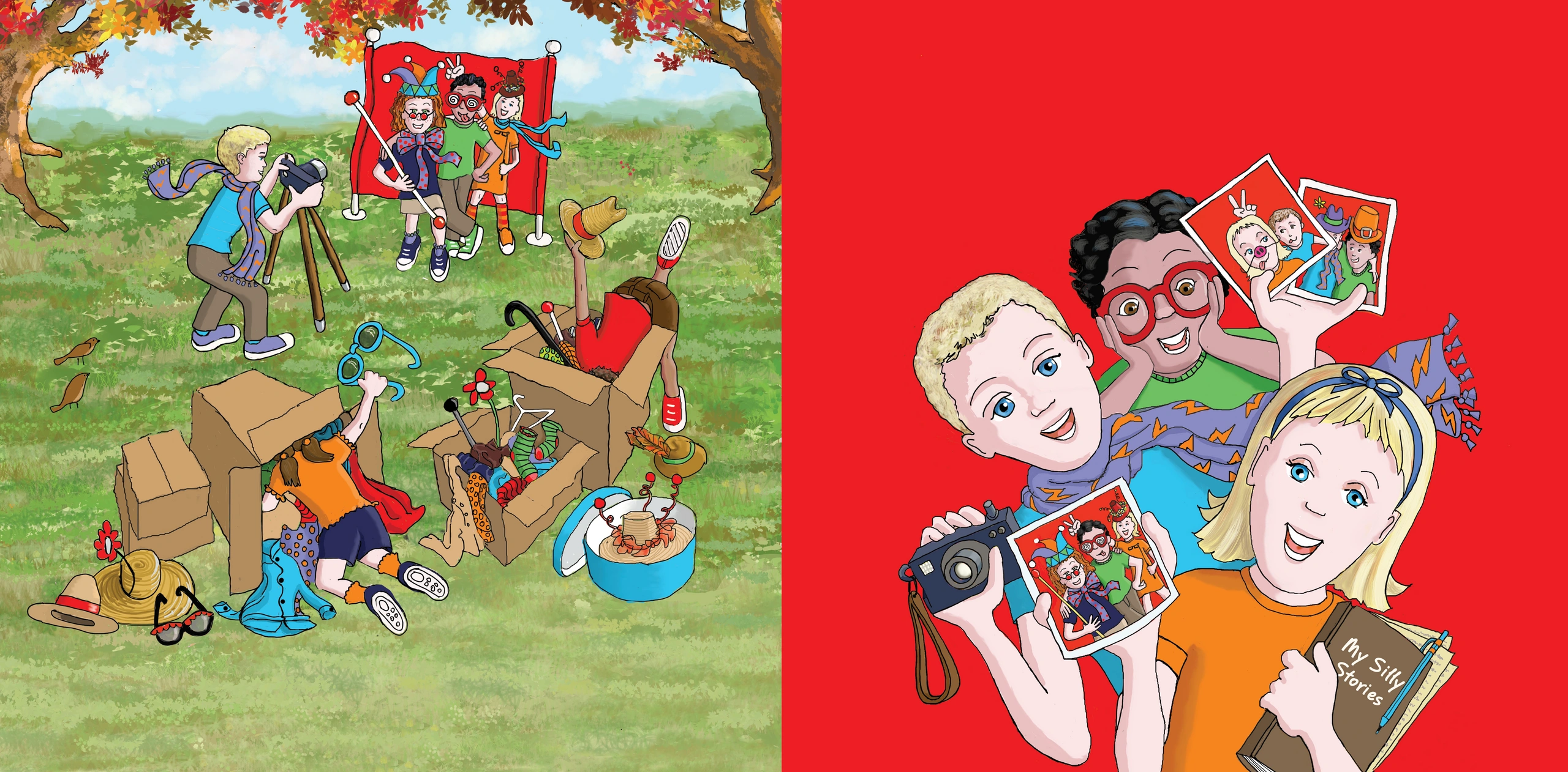 Title: Laughter. © 2025 Illustration for children's picture book by Laura Brazeau.