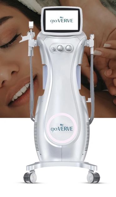 Photo of oxyVERVE Facial Techology platform device