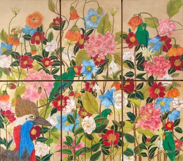 flora and fauna, water colour pencil