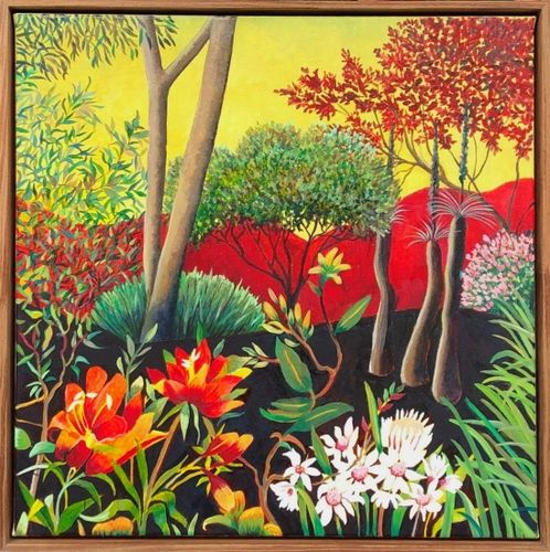 Jude Rose, Terra Alto, 2022, oil on canvas, 52 x 52cm