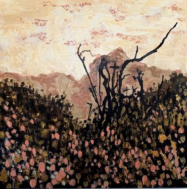abstract landscape, Maree Azzopardi, Rex-Livingston, Australian painting