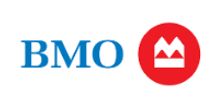 BMO logo with blue text and a red circle symbol.