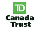 Logo of TD Canada Trust with green and black text.