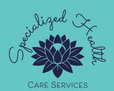 Logo of Specialized Health Care Services with a lotus icon.