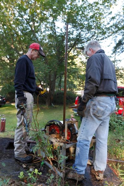 Craig Lewis and Dick Wilson of Heath Water Systems