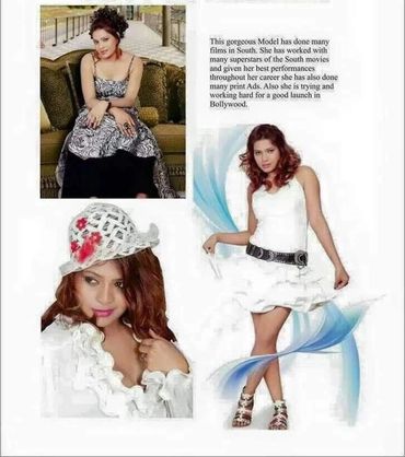 Collage of a South Indian model posing in different stylish outfits.