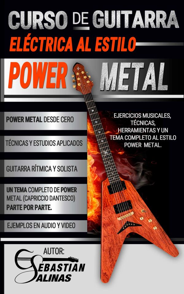 Libro Curso de Guitarra Eléctrica al estilo Power Metal
